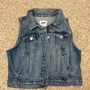 Womens Old Navy Sleeveless Denim Vest